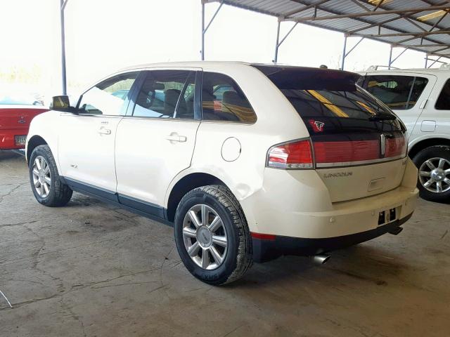 2LMDU68C47BJ31092 - 2007 LINCOLN MKX WHITE photo 3