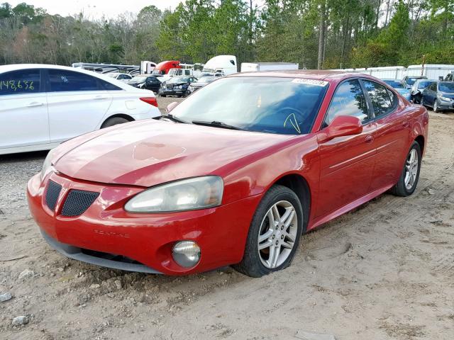 2G2WR554071179314 - 2007 PONTIAC GRAND PRIX RED photo 2