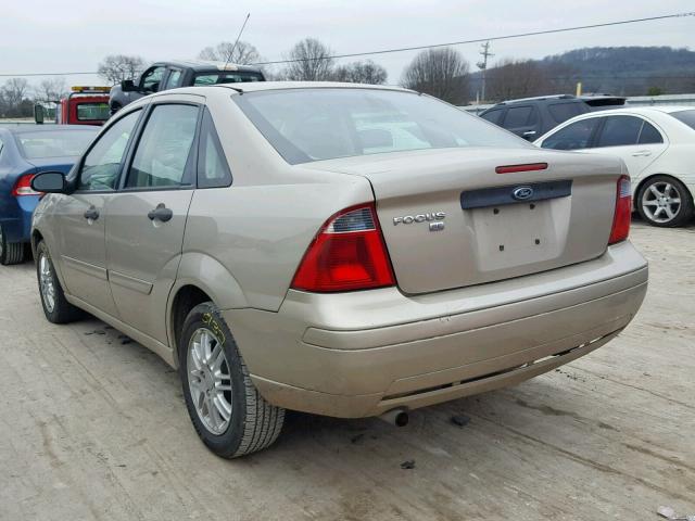 1FAFP34N67W232046 - 2007 FORD FOCUS ZX4 TAN photo 3