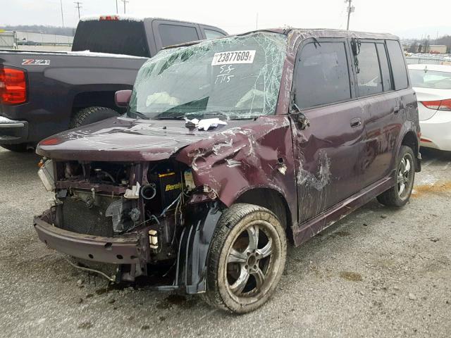 JTLKT324664039943 - 2006 TOYOTA SCION XB Бордовый фото 2