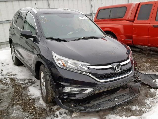 5J6RM4H70FL083077 - 2015 HONDA CR-V EXL BLACK photo 1