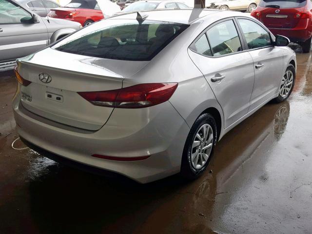 5NPD74LF3HH069266 - 2017 HYUNDAI ELANTRA SE SILVER photo 4