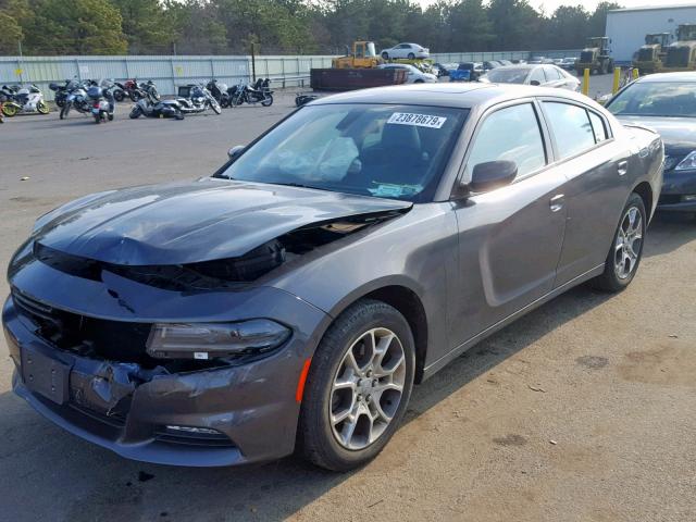 2C3CDXJG5GH304067 - 2016 DODGE CHARGER SX GRAY photo 2