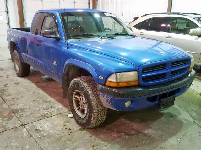 1B7GG22Y3XS293271 - 1999 DODGE DAKOTA BLUE photo 1