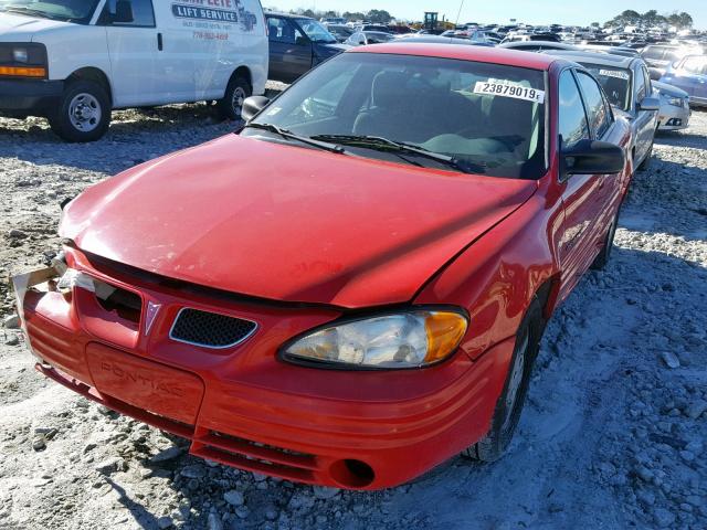 1G2NF52T2YM802888 - 2000 PONTIAC GRAND AM S RED photo 2