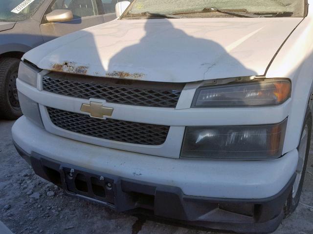 1GCESCFE8B8123778 - 2011 CHEVROLET COLORADO L WHITE photo 9