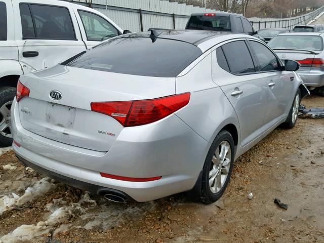 5XXGN4A70CG053786 - 2012 KIA OPTIMA EX SILVER photo 4