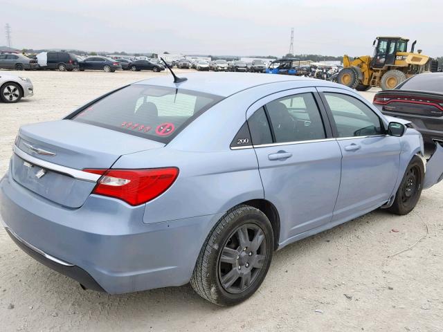 1C3CCBAB2EN122986 - 2014 CHRYSLER 200 LX BLUE photo 4