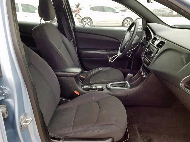 1C3CCBAB2EN122986 - 2014 CHRYSLER 200 LX BLUE photo 5