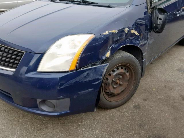 3N1AB61E47L693067 - 2007 NISSAN SENTRA 2.0 BLUE photo 9