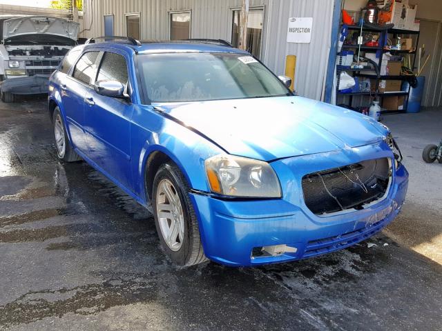 2D8FV48V35H159943 - 2005 DODGE MAGNUM SXT BLUE photo 1