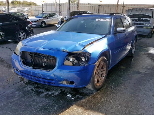 2D8FV48V35H159943 - 2005 DODGE MAGNUM SXT BLUE photo 2