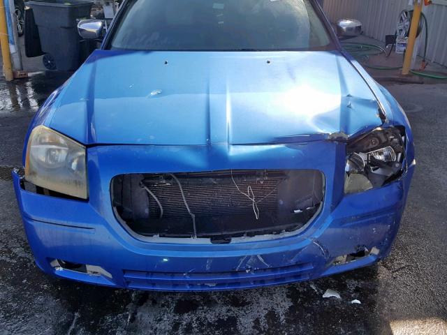 2D8FV48V35H159943 - 2005 DODGE MAGNUM SXT BLUE photo 7