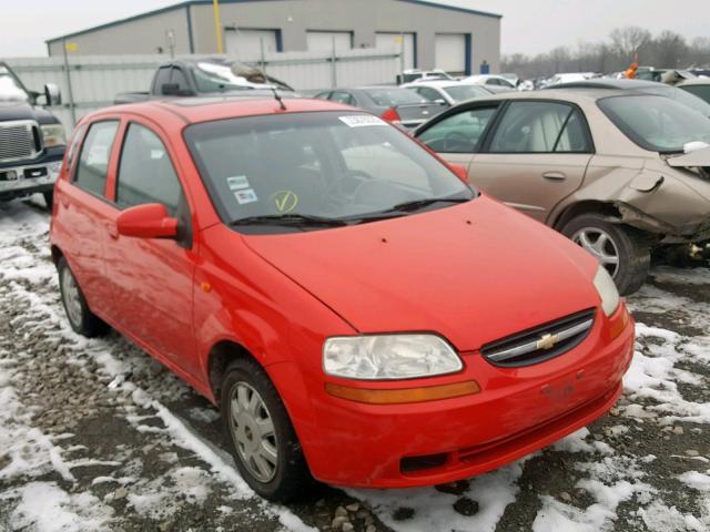 KL1TJ62674B197488 - 2004 CHEVROLET AVEO LS RED photo 1