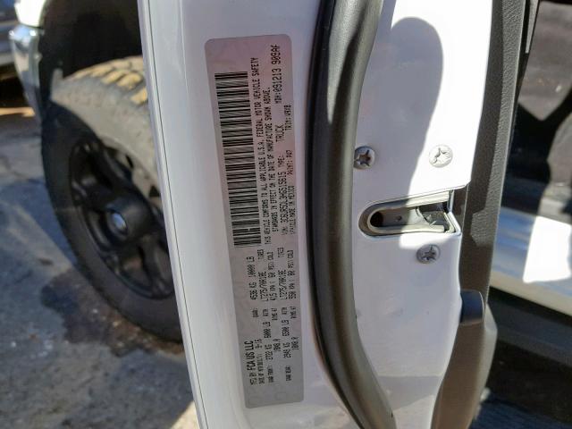 3C6UR5DL3HG515615 - 2017 RAM 2500 SLT WHITE photo 10