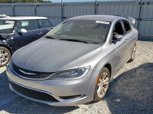 1C3CCCAB3GN164477 - 2016 CHRYSLER 200 LIMITE SILVER photo 2