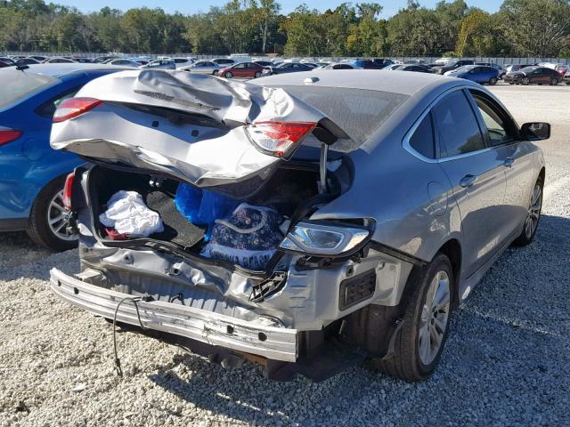 1C3CCCAB3GN164477 - 2016 CHRYSLER 200 LIMITE SILVER photo 4