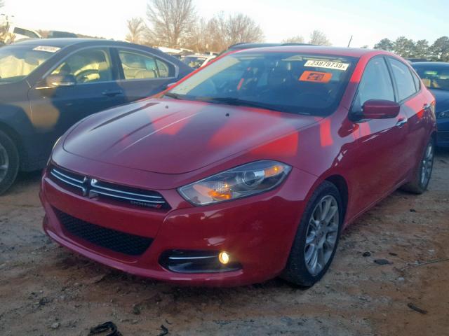 1C3CDFCB4ED770238 - 2014 DODGE DART LIMIT RED photo 2