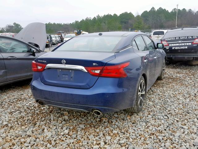 1N4AA6AP7HC453869 - 2017 NISSAN MAXIMA 3.5 BLUE photo 4