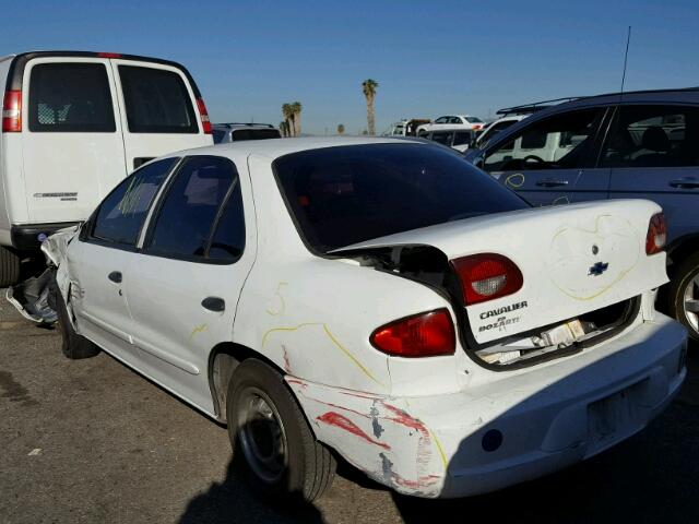 1G1JC524627214311 - 2002 CHEVROLET CAVALIER B WHITE photo 3