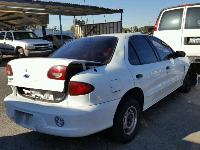 1G1JC524627214311 - 2002 CHEVROLET CAVALIER B WHITE photo 4