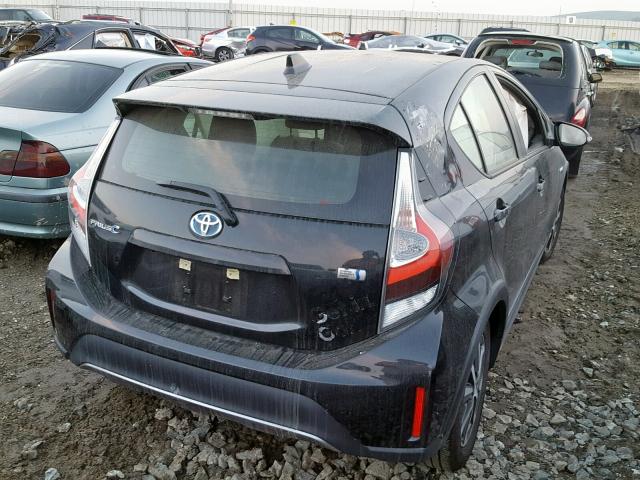 JTDKDTB35J1606153 - 2018 TOYOTA PRIUS C BLACK photo 4