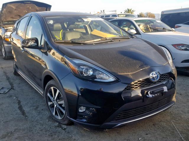 JTDKDTB35J1606637 - 2018 TOYOTA PRIUS C BLACK photo 1