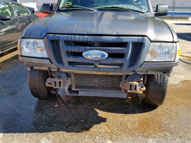 1FTYR10D78PB15523 - 2008 FORD RANGER GRAY photo 9