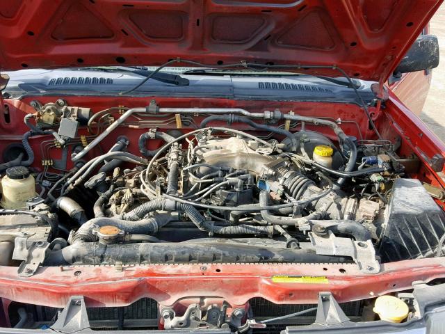 1N6ED27T1YC431329 - 2000 NISSAN FRONTIER C RED photo 7