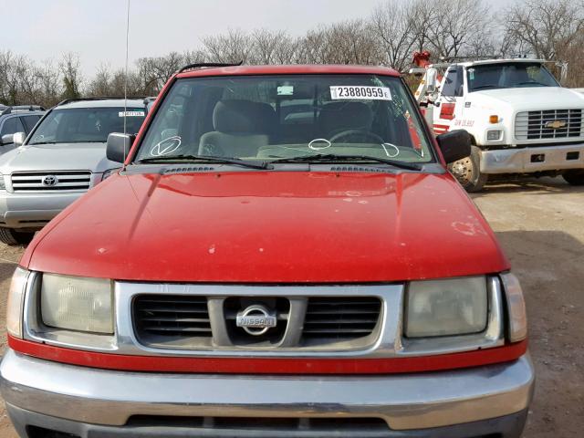 1N6ED27T1YC431329 - 2000 NISSAN FRONTIER C RED photo 9