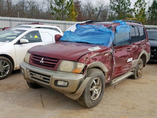 JA4MW51R12J065313 - 2002 MITSUBISHI MONTERO LI MAROON photo 2