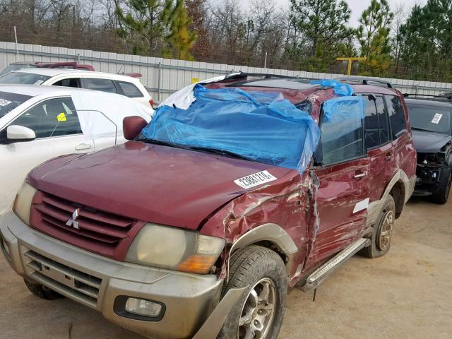 JA4MW51R12J065313 - 2002 MITSUBISHI MONTERO LI MAROON photo 9