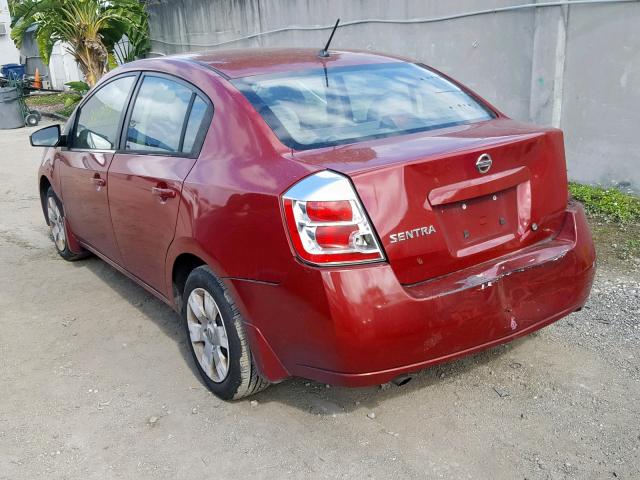 3N1AB61E88L700748 - 2008 NISSAN SENTRA 2.0 RED photo 3