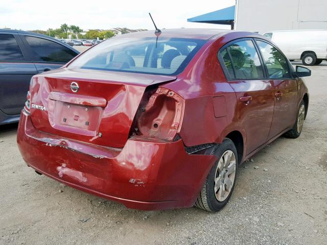 3N1AB61E88L700748 - 2008 NISSAN SENTRA 2.0 RED photo 4