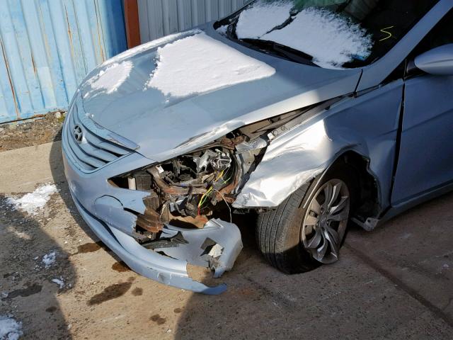 5NPEB4ACXBH253462 - 2011 HYUNDAI SONATA GLS ლურჯი ფოტო 9
