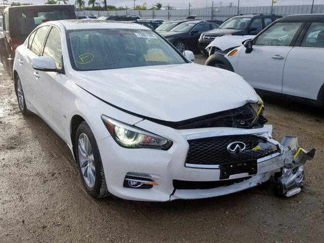 JN1CV7AP8HM642735 - 2017 INFINITI Q50 BASE WHITE photo 1