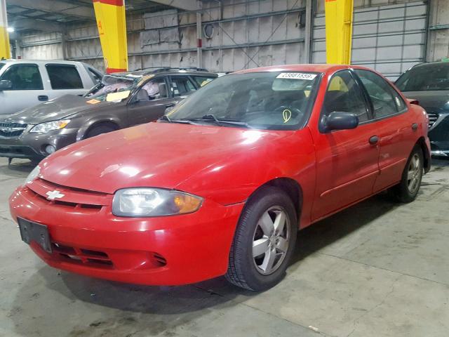 1G1JF52F647287481 - 2004 CHEVROLET CAVALIER L RED photo 2