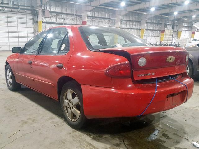 1G1JF52F647287481 - 2004 CHEVROLET CAVALIER L RED photo 3