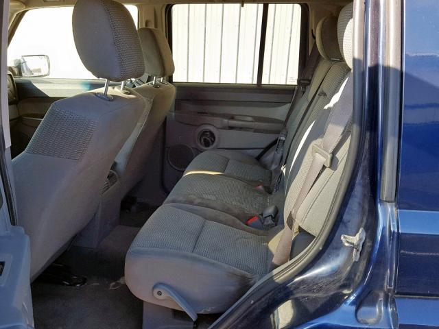 1J8HG48K96C123999 - 2006 JEEP COMMANDER Mavi foto 6
