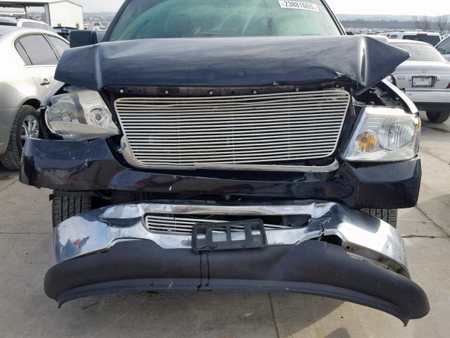 1FTRW12W78KF02663 - 2008 FORD F150 SUPER BLACK photo 9