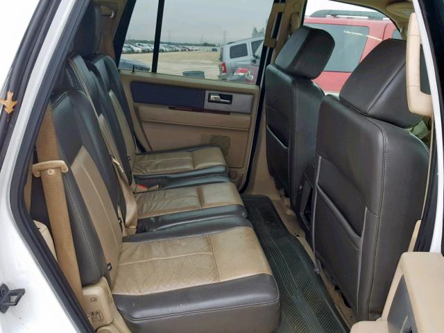 1FMFU17557LA27706 - 2007 FORD EXPEDITION თეთრი ფოტო 6