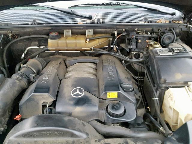 4JGAB54E32A296433 - 2002 MERCEDES-BENZ ML 320 BLACK photo 7