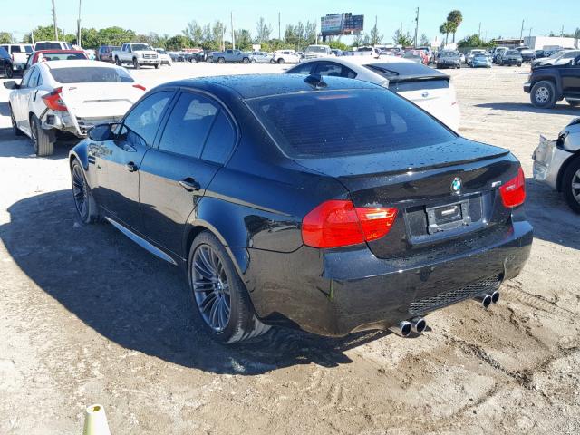 WBSPM93599E201256 - 2009 BMW M3 BLACK photo 3