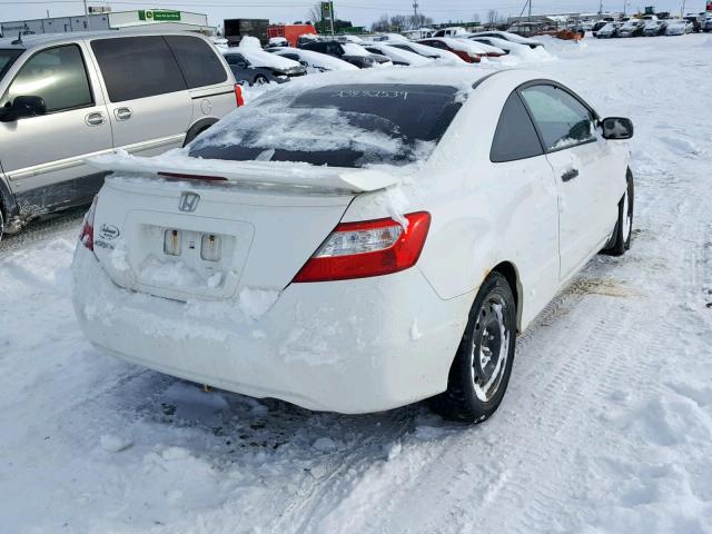 2HGFG12378H003098 - 2008 HONDA CIVIC DX-G WHITE photo 4