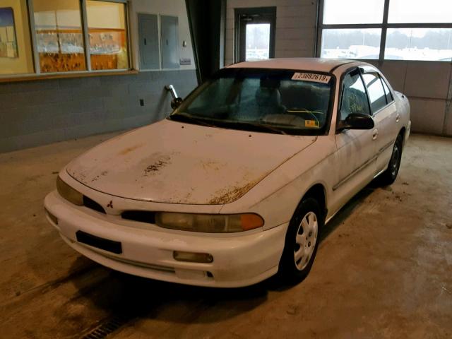 4A3AJ46G9SE009537 - 1995 MITSUBISHI GALANT S WHITE photo 2