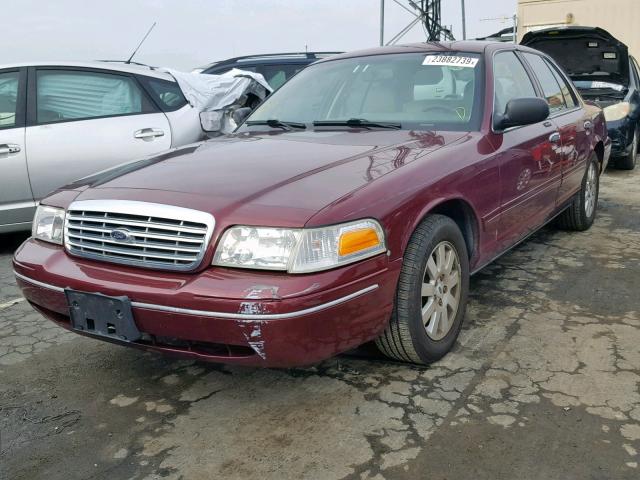 2FAFP74W76X129348 - 2006 FORD CROWN VICT BURGUNDY photo 2