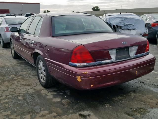 2FAFP74W76X129348 - 2006 FORD CROWN VICT BURGUNDY photo 3