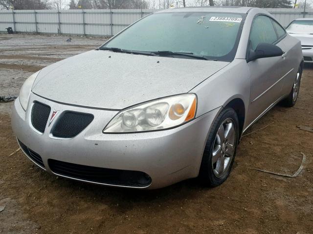 1G2ZH158164245397 - 2006 PONTIAC G6 GT SILVER photo 2