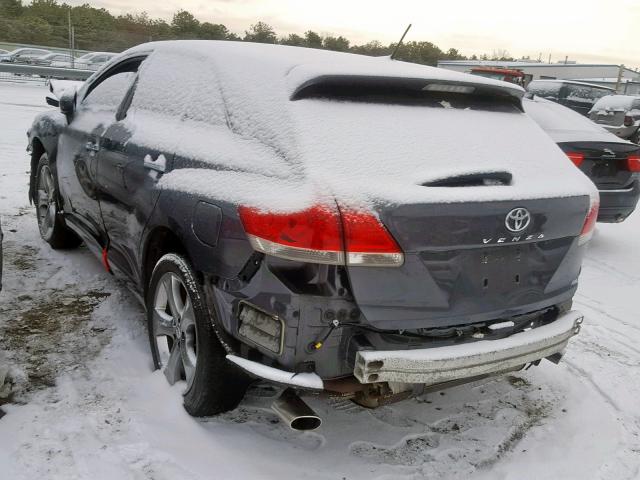 4T3BK3BB0AU045228 - 2010 TOYOTA VENZA GRAY photo 3