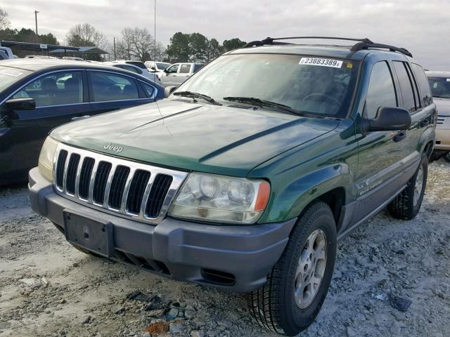 1J4GW58S8XC611476 - 1999 JEEP GRAND CHER GREEN photo 2